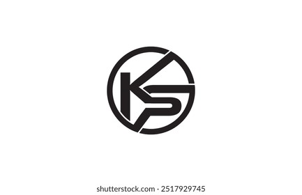 ks logo design, KS Letter Initial Logo Design Template Vector Illustration, KS modern logo	