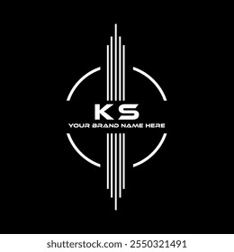 KS Logo Design, KS einfache und moderne Logo. KS luxuriöses Alphabet Design