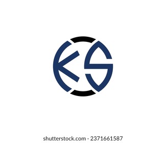 KS logo design vector template