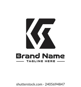 KS-Logo, KS Monogram, Initial-KS-Logo, Letter KS-Logo, Kreativsymbol, modern, Vektorgrafik