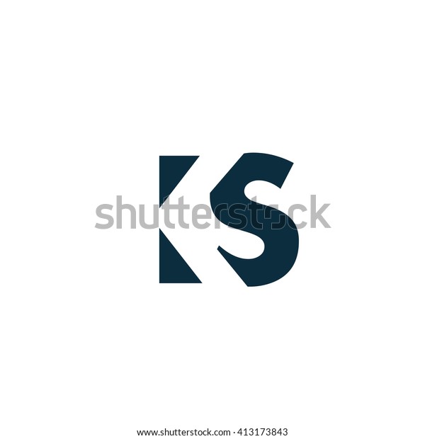Ks Logo Vector Graphic Branding Letter Stock Vector (Royalty Free
