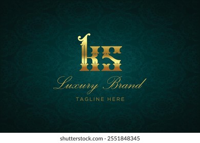 KS LUXURY LETTER LOGO DESIGN. It is a luxury letter monogram logo, this logo is made by combining two letters