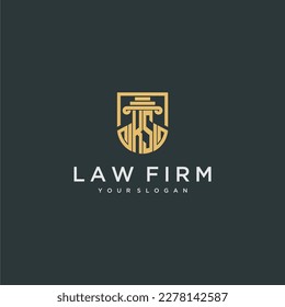 KS monogram initial for lawfirm logo ideas with creative polygon style design