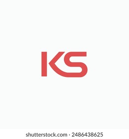KS monogram modern logo. Vector illustration