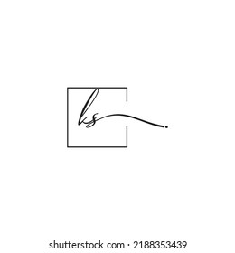 KS siganture logo concept in high quality professional design that will print well across any print media