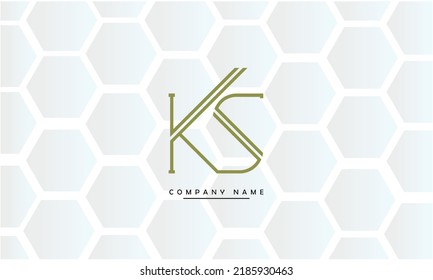 KS, SK, Abstract Letters Logo Monogram