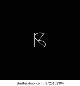 icono vectorial del logotipo de la letra KS o SK