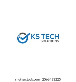 KS technology logo vector illustration.