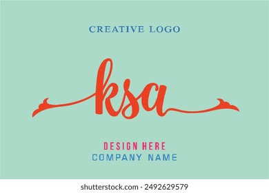 KSA lettering, perfect for company logos, offices, campuses, schools, religious education