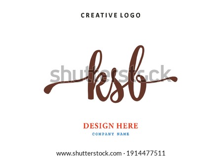 KSB lettering logo is simple, easy to understand and authoritative