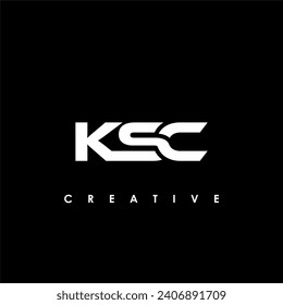 KSC Letter Initial Logo Design Template Vector Illustration