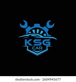 KSG tech logo design template, KSG tech logo, KSG technology vector