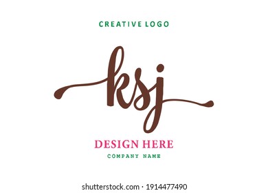 KSJ lettering logo is simple, easy to understand and authoritative