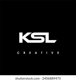 KSL Letter Initial Logo Design Template Vector Illustration