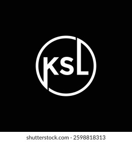 KSL Letter Initial Logo Design Template Vector Illustration