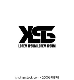 KSL letter monogram logo design vector