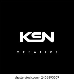 KSN Letter Initial Logo Design Template Vector Illustration