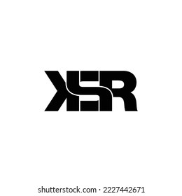 vector de diseño del logotipo de la letra KSR
