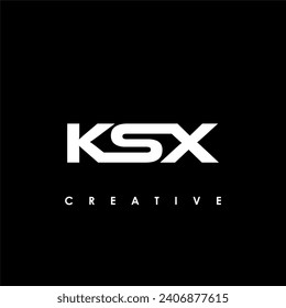 KSX Letter Initial Logo Design Template Vector Illustration
