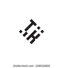 KT abstract geometric concept logo in high quality professional design that will be best for street style