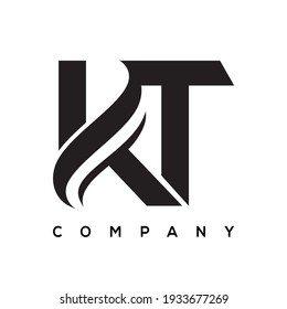 KT creative letter logo design