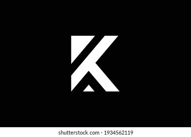 KT letter logo design on luxury background. TK monogram initials letter logo concept. KT icon design. TK elegant and Professional white color letter icon design on black background.