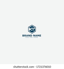 Vector de plantillas de diseño de logotipo de letra KT