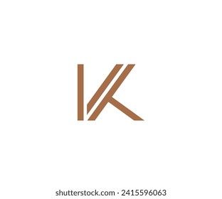 K+T letter logo design vector template