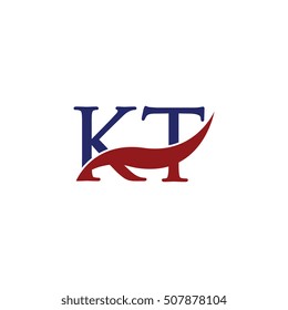 KT Swoosh Logo Vector