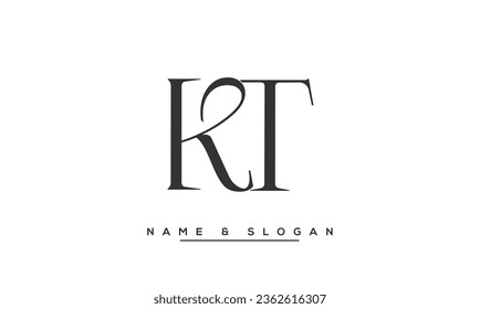 KT,  TK  Abstract  Letters  Logo  Monogram