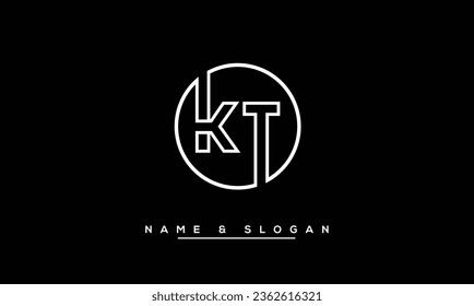 KT,  TK  Abstract  Letters  Logo  Monogram