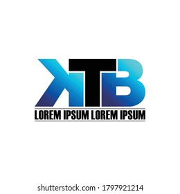 KTB letter monogram logo design