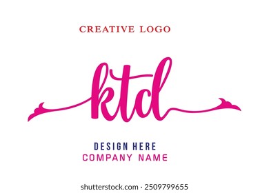 El logotipo de letras KTD es simple, fácil de entender y autorizado