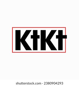 KTKT company name vector monogram.