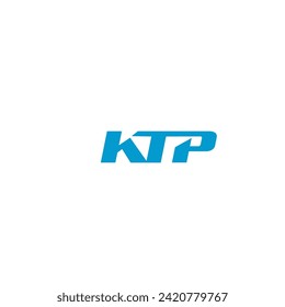 KTP font logo icon vector template.eps
