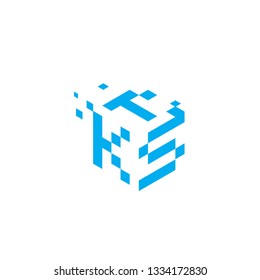 KTS Logo Design - Block Chain Logo Vector