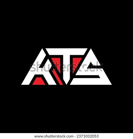 KTS triangle letter logo design with triangle shape. KTS triangle logo design monogram. KTS triangle vector logo template with red color. KTS triangular logo Simple, Elegant, and Luxurious design.