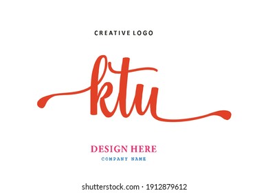 KTU lettering logo is simple, easy to understand and authoritative