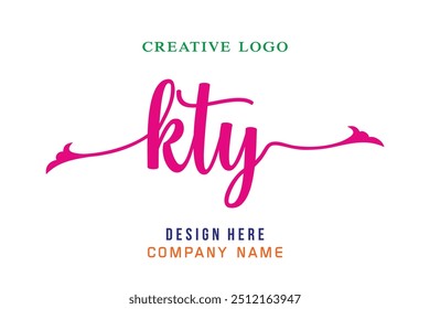 El logotipo de letras KTY es simple, fácil de entender y autorizado