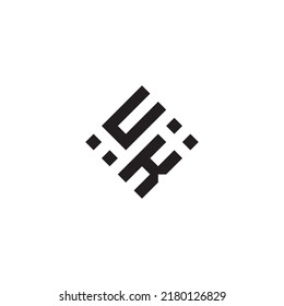 KU abstract geometric concept logo in high quality professional design that will be best for street style