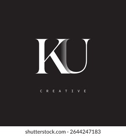 KU Monogram Logo Minimal Elegant Letter Mark para lujo, moda   Marcas creativas	
