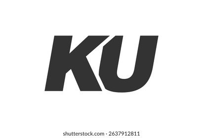 KU Techno Editable Font Logo For Corporate Branding. Bold, Futuristic Design With Unique Typographic Ideas. Minimal Custom Type And Dynamic Letter Variations For Promotion, Printing, And Book Titles