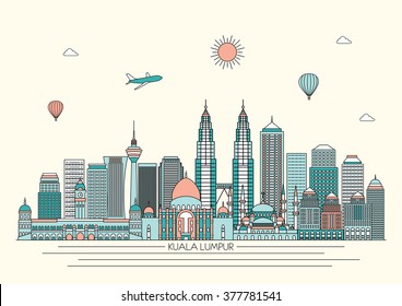 1,464 Malaysia skyline Stock Vectors, Images & Vector Art | Shutterstock