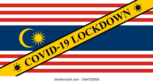 bloqueo de kuala lumpur para prevenir la propagación o el brote de coronavirus.