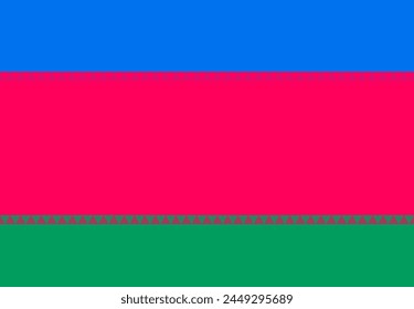 Kuban People's Republic flag waving. Background. Vector