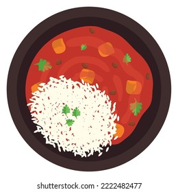 Kubba-Schüssel-Design auf Weiß
