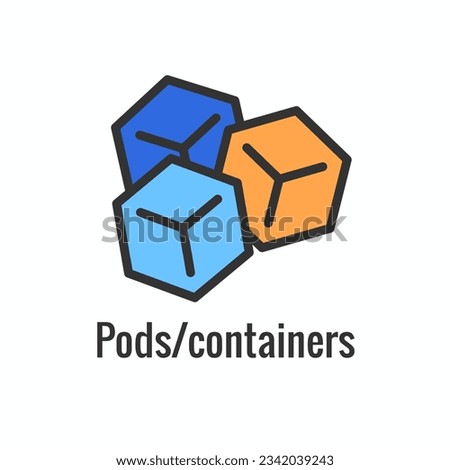 Kubernetes Development and Environment Icon Showing Benefit