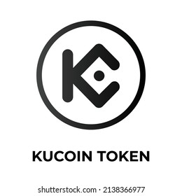 KuCoin Token Cryptocurrency icon. KCS token symbol. Cryptocurrency vector icon. Flat Vector illustration - Vector