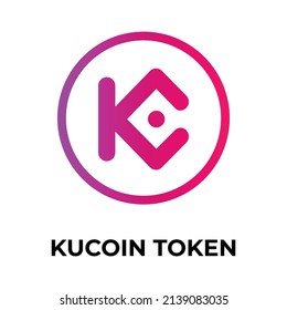 KuCoin Token Cryptocurrency icon. KCS token symbol. Cryptocurrency vector icon. Flat Vector illustration - Vector