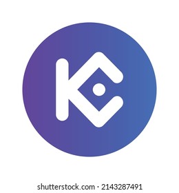 KuCoin Token Kryptowährung Symbol. KCS-Tokensymbol. Kryptowährungs-Vektorsymbol. Flache Vektorgrafik - Vektorgrafik
